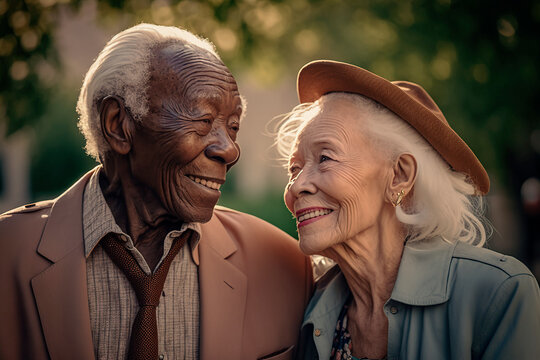 Old interracial couple Free color by number for adults printable