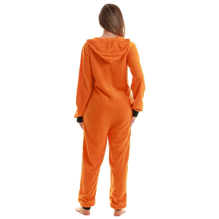 Orange onesie adult Adult mens cat costume