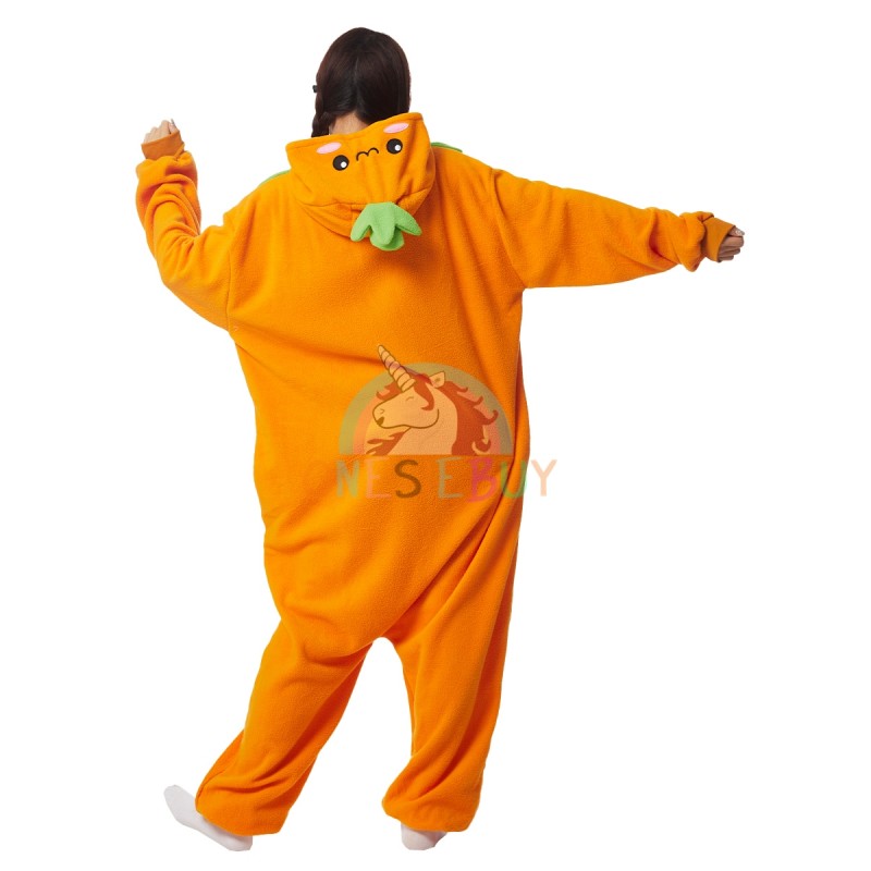 Orange onesie adult Te fiti adult costume