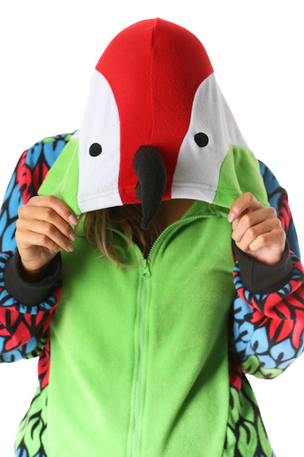 Parrot onesie for adults Black nasty freaky porn