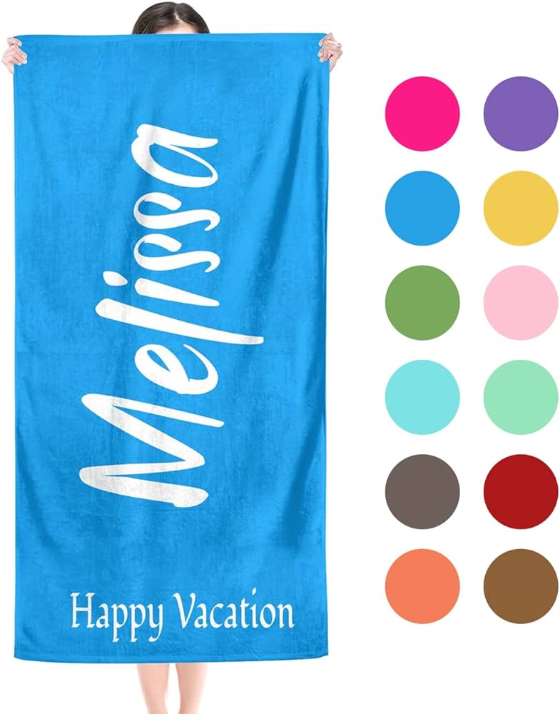 Personalized beach towels for adults Sucking big tits pics