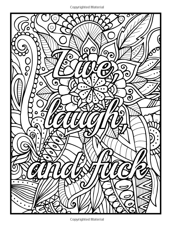 Perverted adult coloring book Milf and a horse