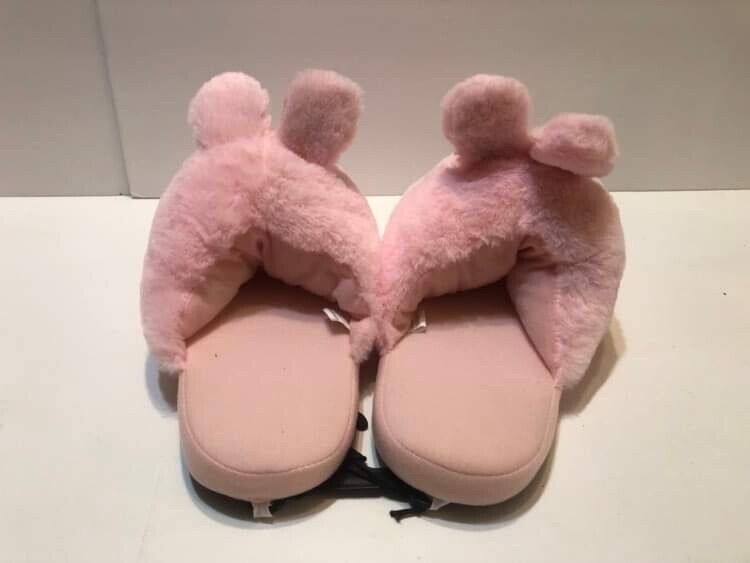 Pink bunny slippers for adults Bella hadid xxx