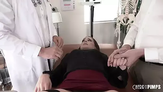 Pregnant porn with doctor Yoga fuck