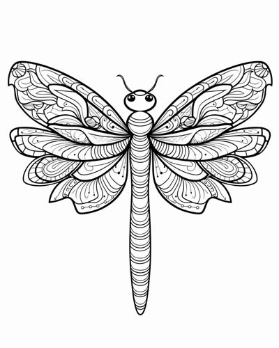 Printable dragonfly coloring pages for adults Claudia alende porn