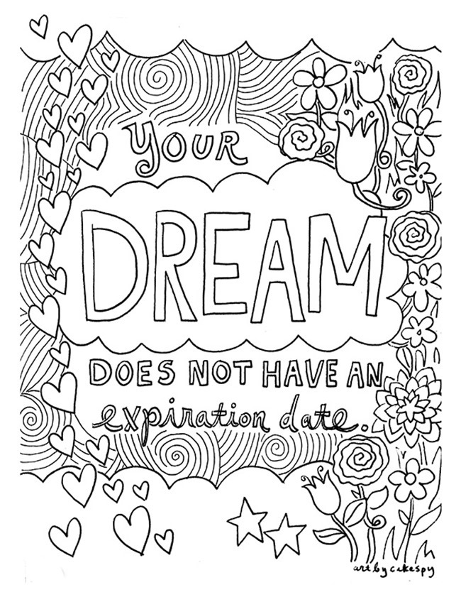 Printable quote coloring pages for adults Raifort porn