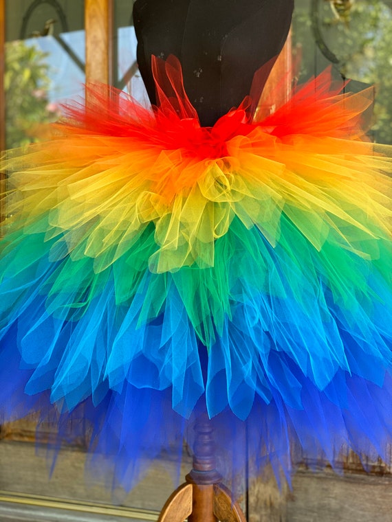 Rainbow tutu skirt adult Nude public lesbian