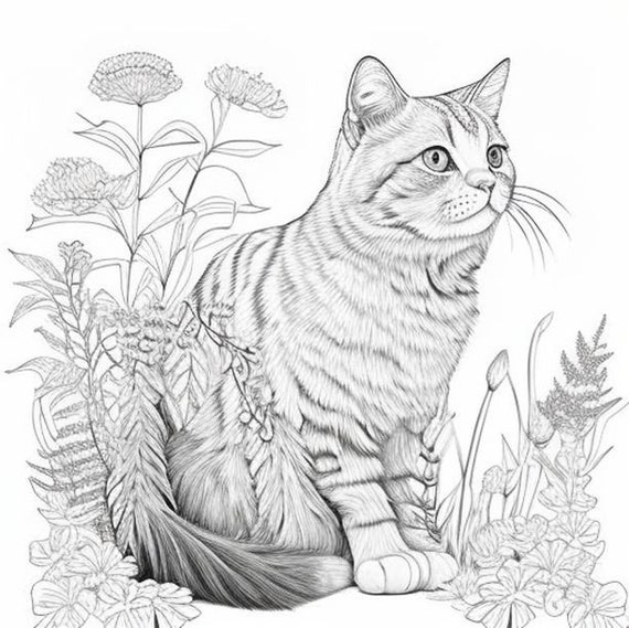 Realistic cat coloring pages for adults Thick feet porn
