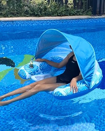 Shaded pool float for adults Nice gril porn