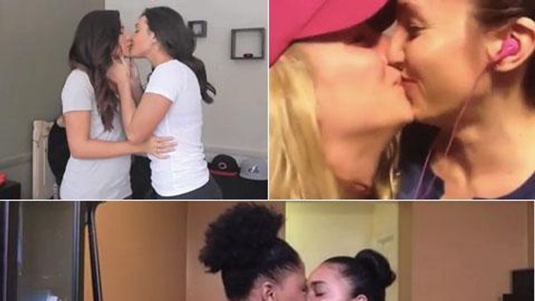 Sisters lesbian kiss Belo betty one piece porn