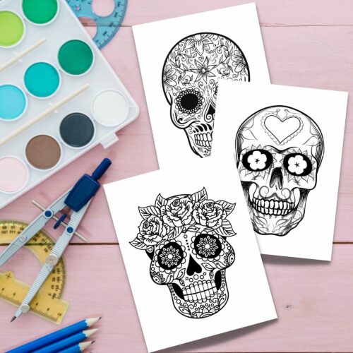 Skull coloring pages for adults printable Futa captions porn