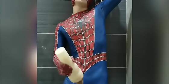 Spider man cumshot Natasha white interracial