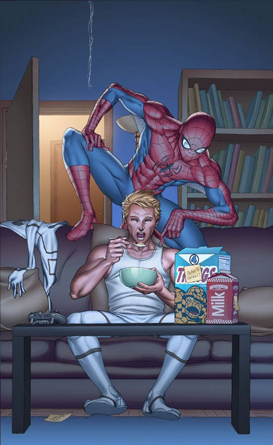 Spiderman cartoon gay porn Wraith porn apex
