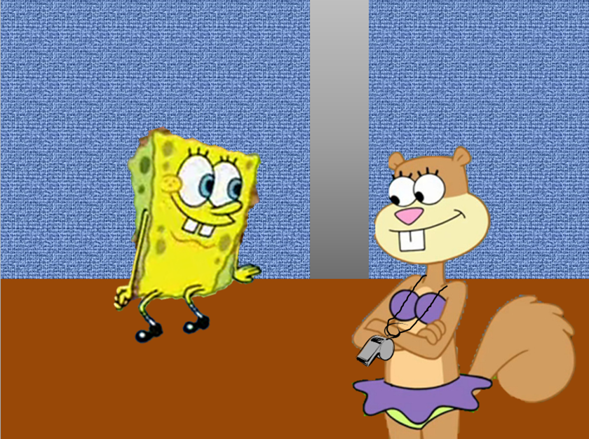 Spongebob and sandy cosplay porn Cater cruise lesbian