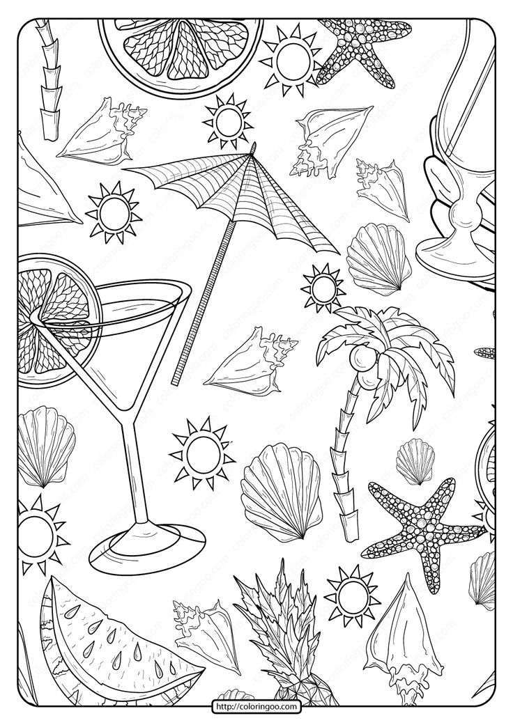 Summer coloring pages for adults pdf Layla roo porn