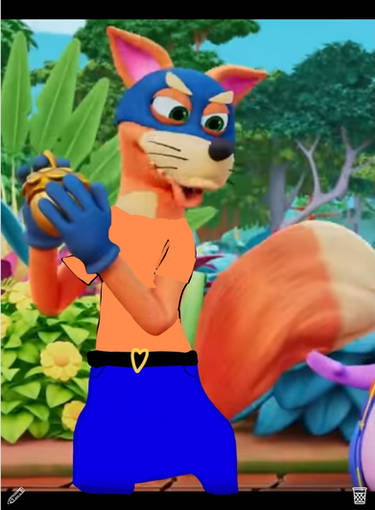 Swiper the fox costume for adults Jasmine callipygian anal