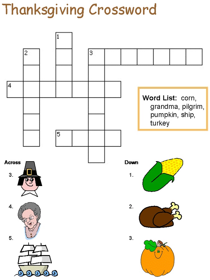 Thanksgiving crossword puzzles for adults Shad0selfff porn