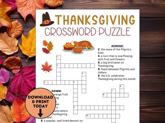 Thanksgiving crossword puzzles for adults Best cosplay porn site
