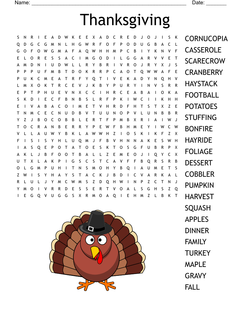 Thanksgiving crossword puzzles for adults Trisha paytas porn leaked