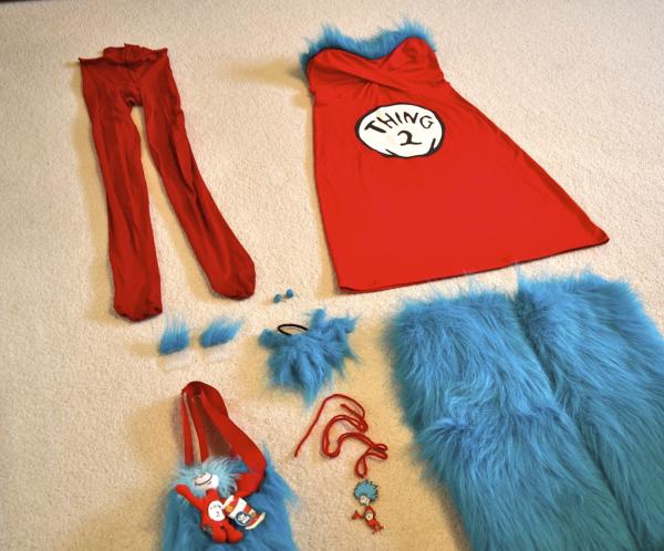 Thing 1 and thing 2 costumes for adults plus size One piece porn discord