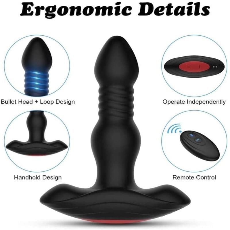 Thrusting anal vibrators Strapon femdom comics