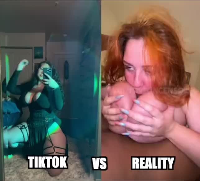 Tiktok vs reality porn Make money doing porn