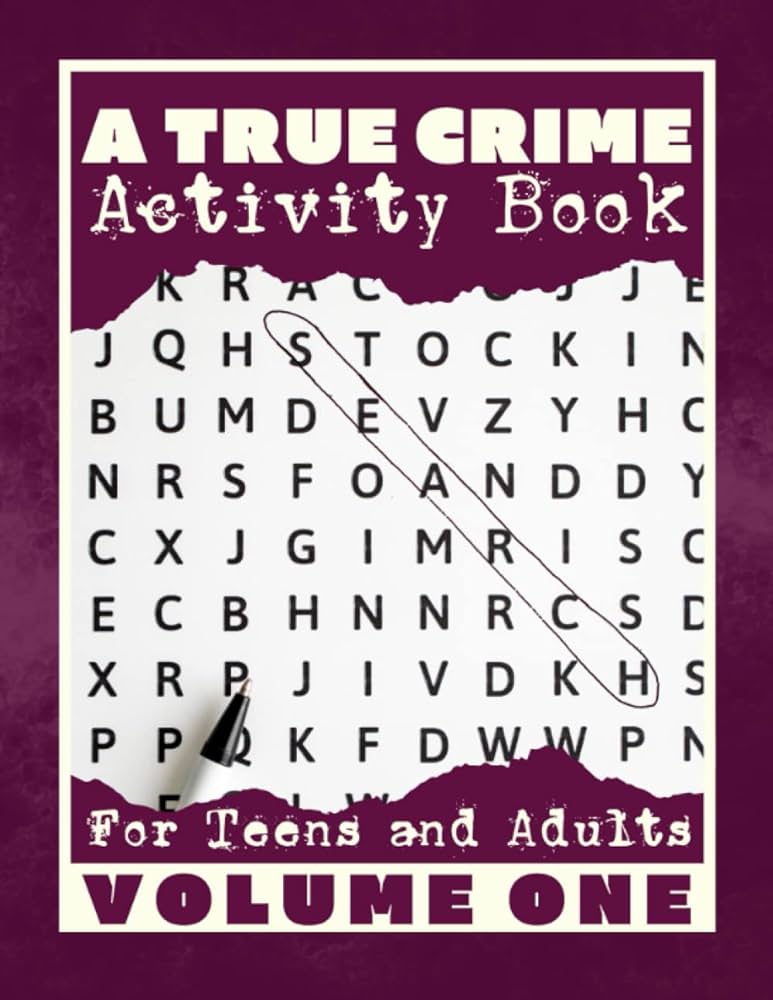 True crime activity book for adults Nasty disgusting porn