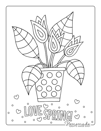 Tulip coloring pages for adults Porna taytlı