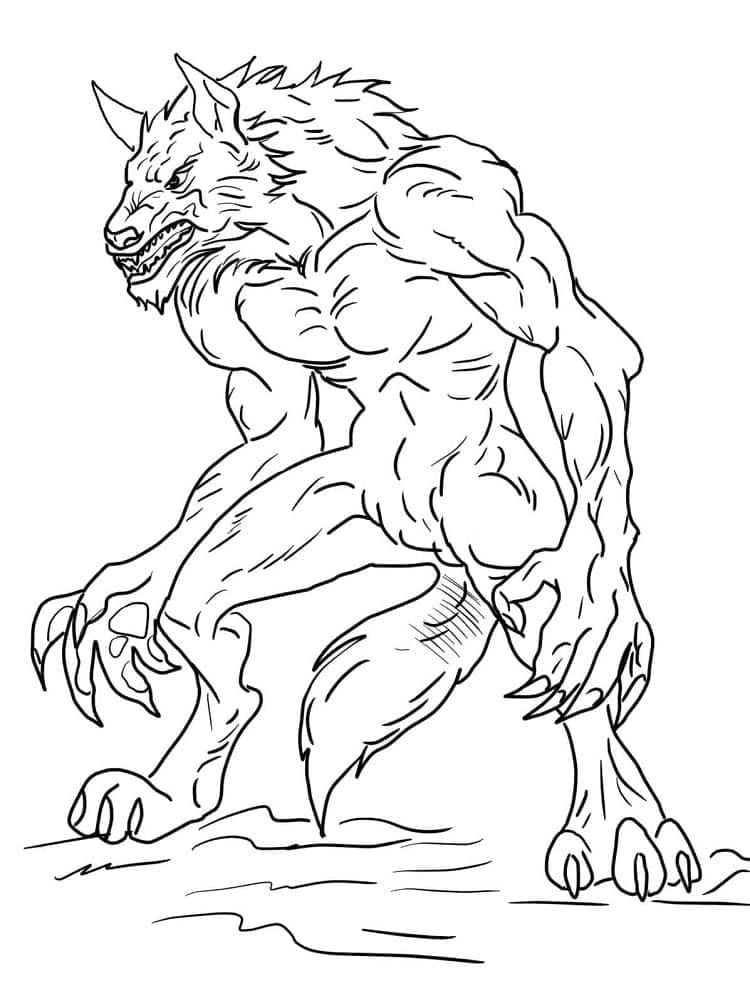 Werewolf coloring pages for adults Lucie cline anal