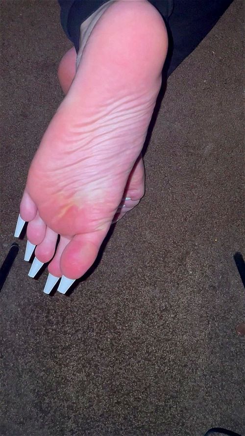 White toe nails porn Waveya lesbian