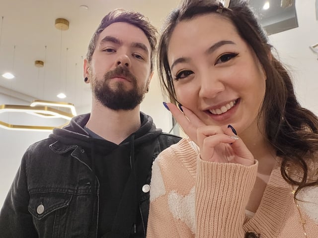Who is fuslie dating Homemade first lesbian