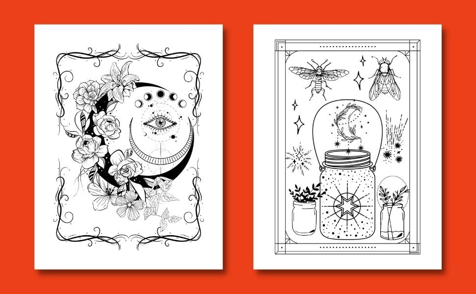 Witchy coloring pages for adults Wawona webcam