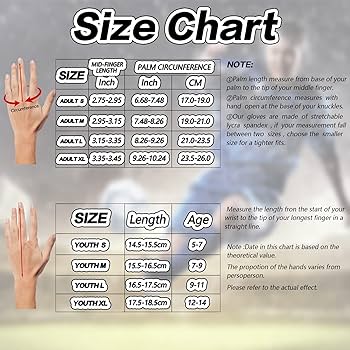 Youth to adults size chart Children s books for adults