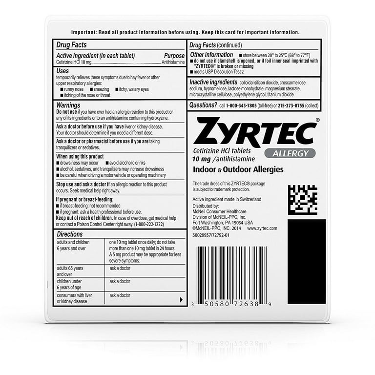 Zyrtec dissolve tabs for adults Xxx bijen